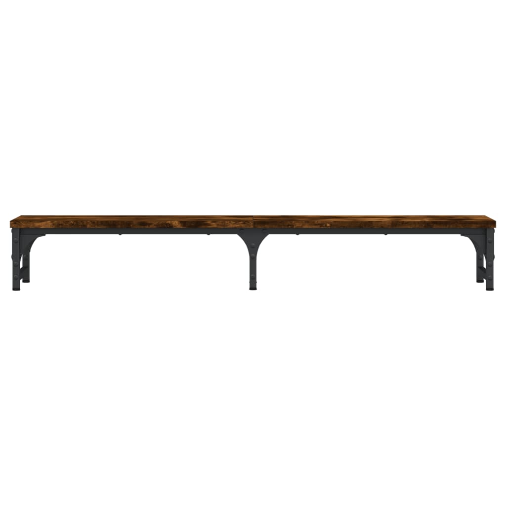 Monitorstandaard 105x23x15,5 cm bewerkt hout gerookt eikenkleur 105 x 23 x 15.5 cm Gerookt eiken