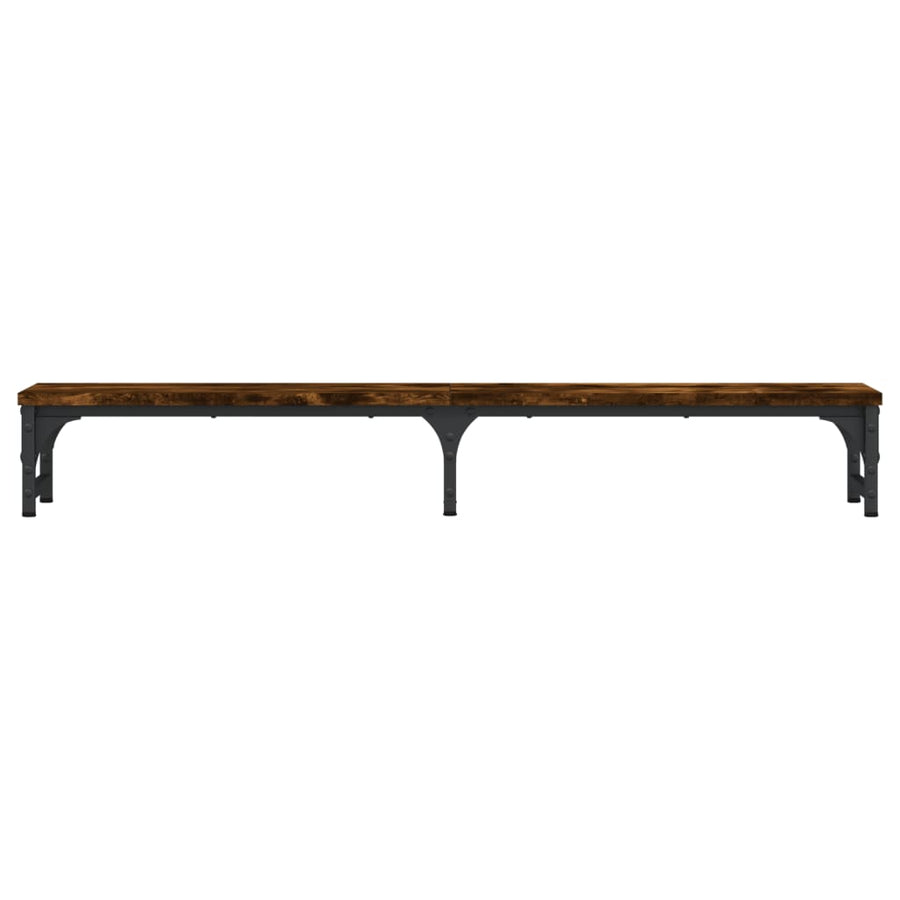 Monitorstandaard 105x23x15,5 cm bewerkt hout gerookt eikenkleur 105 x 23 x 15.5 cm Gerookt eiken