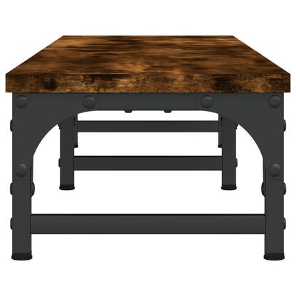 Monitorstandaard 105x23x15,5 cm bewerkt hout gerookt eikenkleur 105 x 23 x 15.5 cm Gerookt eiken