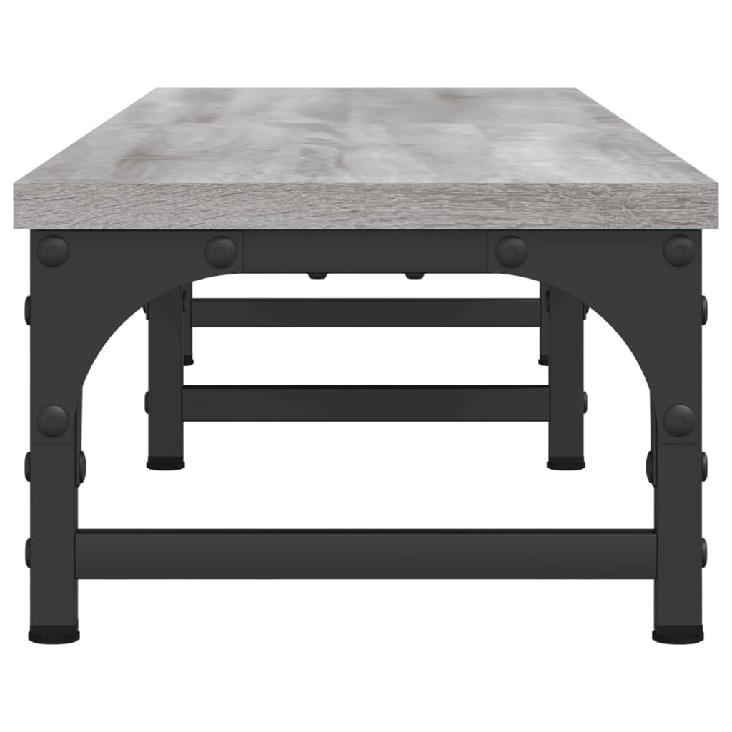 Monitorstandaard 105x23x15,5 cm bewerkt hout grijs sonoma 105 x 23 x 15.5 cm Grijs sonoma