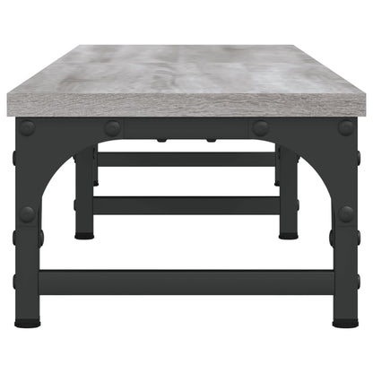 Monitorstandaard 105x23x15,5 cm bewerkt hout grijs sonoma 105 x 23 x 15.5 cm Grijs sonoma