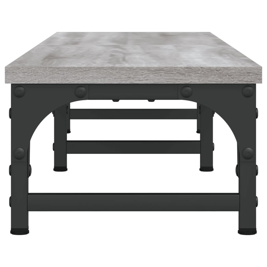 Monitorstandaard 105x23x15,5 cm bewerkt hout grijs sonoma 105 x 23 x 15.5 cm Grijs sonoma