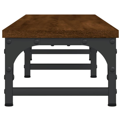 Monitorstandaard 105X23X15,5 Cm Bewerkt Hout 105 x 23 x 15.5 cm bruin eikenkleur