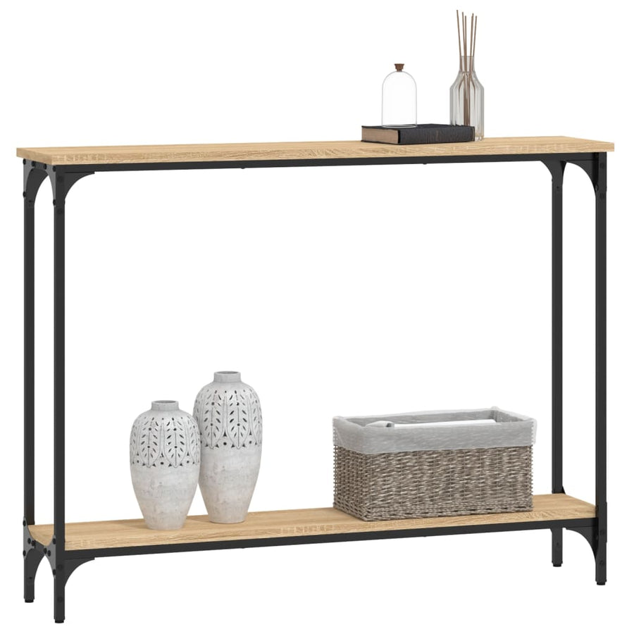 Wandtafel 100X22,5X75 Cm Bewerkt Hout Sonoma Eikenkleurig