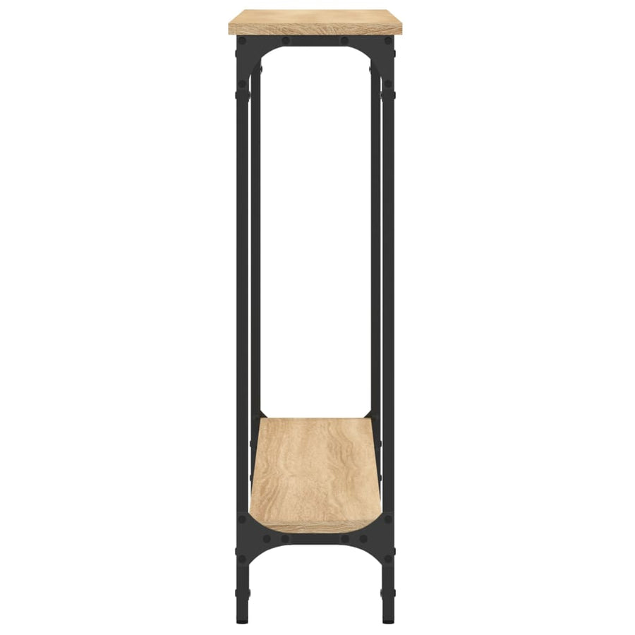 Wandtafel 100X22,5X75 Cm Bewerkt Hout Sonoma Eikenkleurig