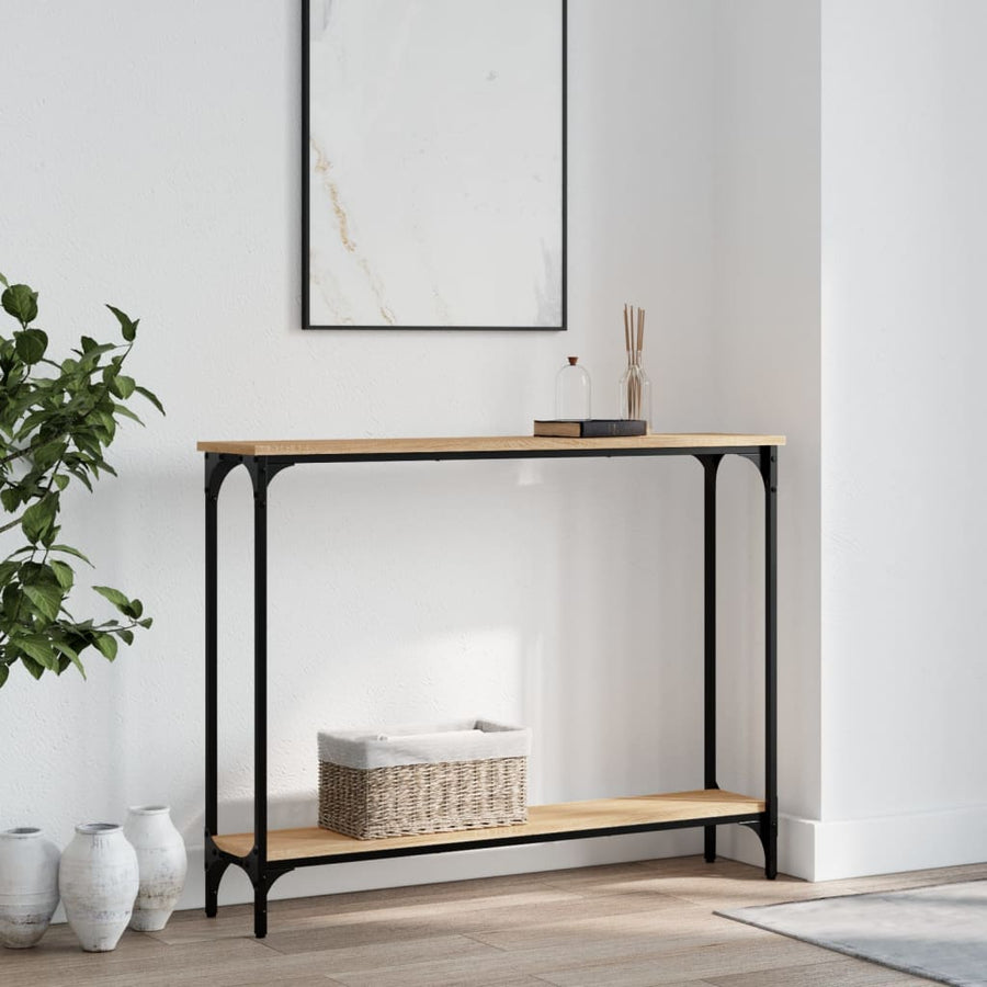 Wandtafel 100X22,5X75 Cm Bewerkt Hout Sonoma Eikenkleurig