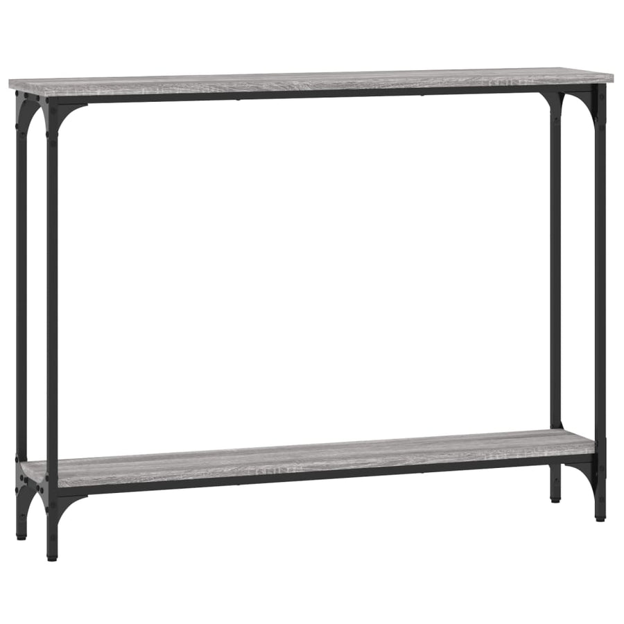 Wandtafel 100X22,5X75 Cm Bewerkt Hout Eikenkleurig Grijs sonoma