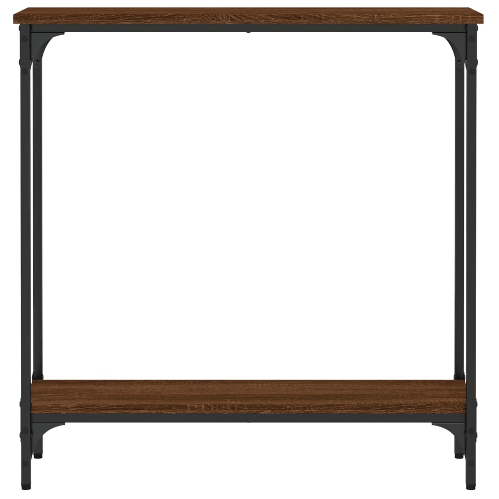 Wandtafel 75X22,5X75 Cm Bewerkt Hout Bruin Eikenkleur