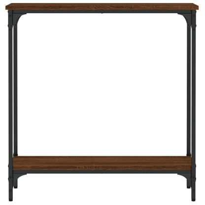 Wandtafel 75X22,5X75 Cm Bewerkt Hout Bruin Eikenkleur