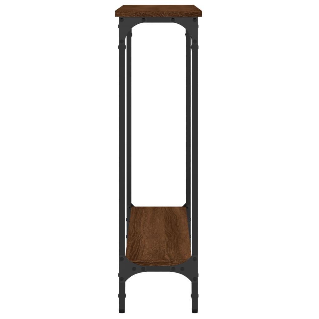 Wandtafel 75X22,5X75 Cm Bewerkt Hout Bruin Eikenkleur