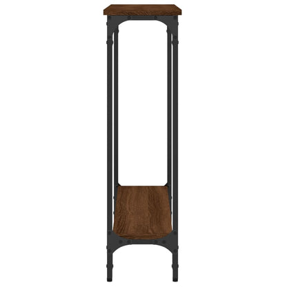Wandtafel 75X22,5X75 Cm Bewerkt Hout Bruin Eikenkleur