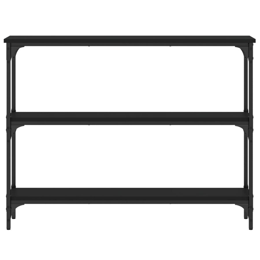 Wandtafel 100X22,5X75 Cm Bewerkt Hout Zwart