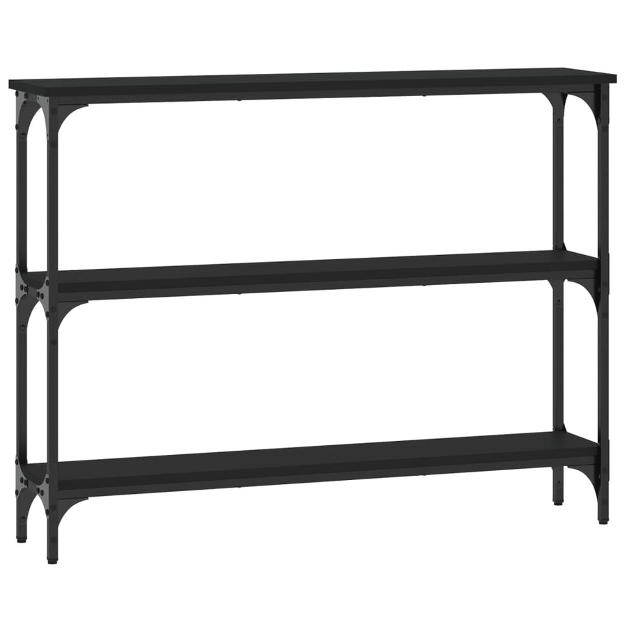 Wandtafel 100X22,5X75 Cm Bewerkt Hout Zwart