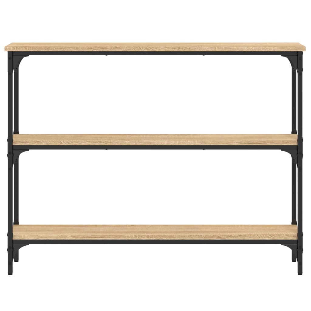 Wandtafel 100x22,5x75 cm bewerkt hout sonoma eikenkleurig