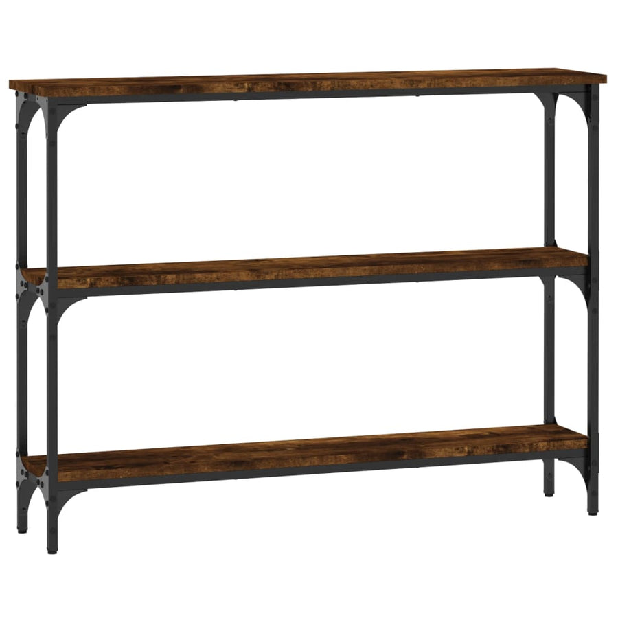 Wandtafel 100X22,5X75 Cm Bewerkt Hout Gerookt Eikenkleurig