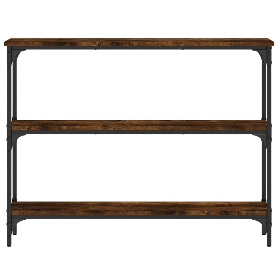 Wandtafel 100X22,5X75 Cm Bewerkt Hout Gerookt Eikenkleurig