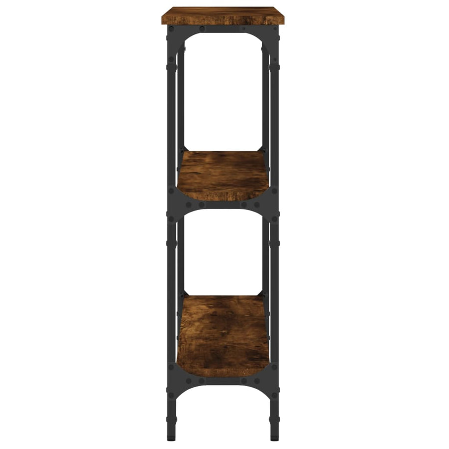 Wandtafel 100X22,5X75 Cm Bewerkt Hout Gerookt Eikenkleurig