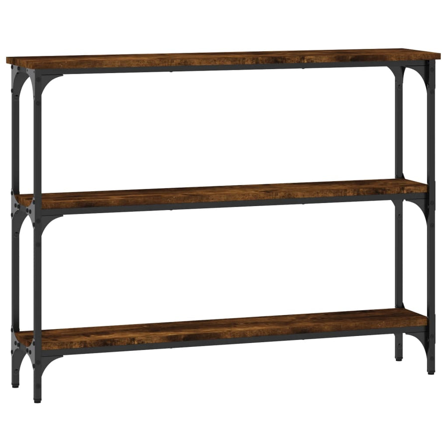 Wandtafel 100X22,5X75 Cm Bewerkt Hout Gerookt Eikenkleurig
