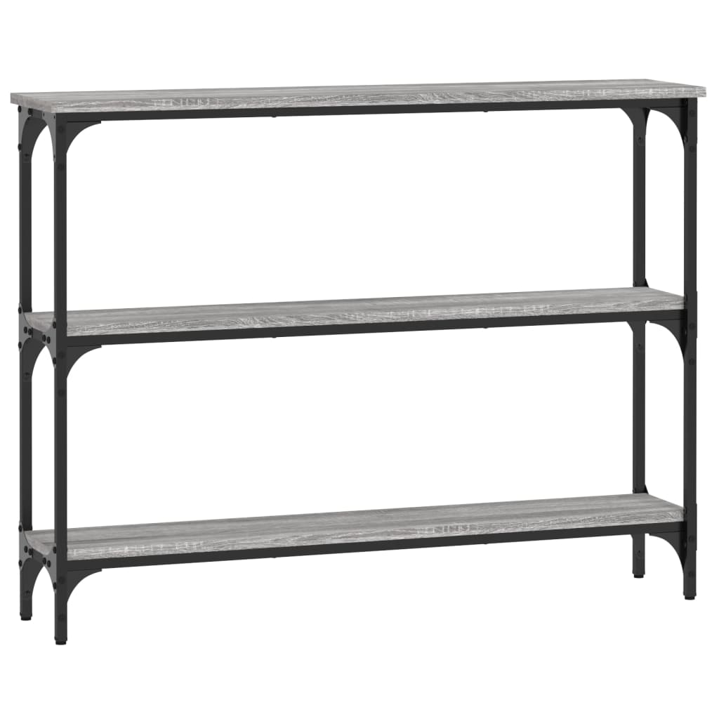 Wandtafel 100X22,5X75 Cm Bewerkt Hout Grijs Sonoma Eikenkleurig