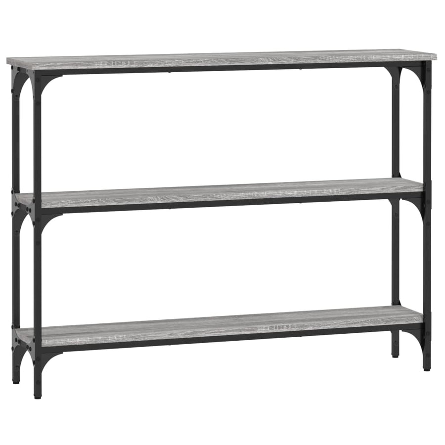 Wandtafel 100X22,5X75 Cm Bewerkt Hout Grijs Sonoma Eikenkleurig