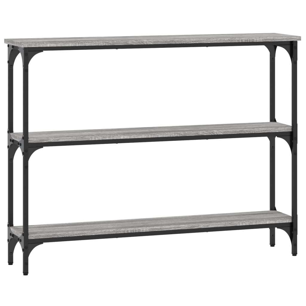 Wandtafel 100X22,5X75 Cm Bewerkt Hout Grijs Sonoma Eikenkleurig