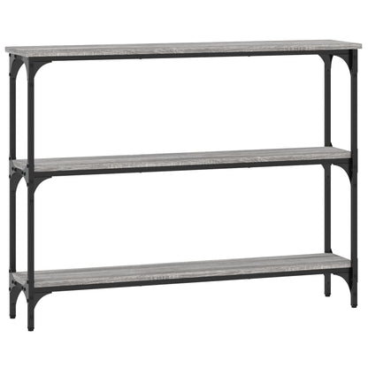 Wandtafel 100X22,5X75 Cm Bewerkt Hout Grijs Sonoma Eikenkleurig