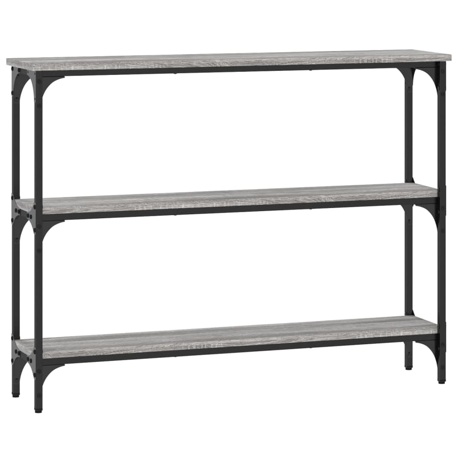 Wandtafel 100X22,5X75 Cm Bewerkt Hout Grijs Sonoma Eikenkleurig
