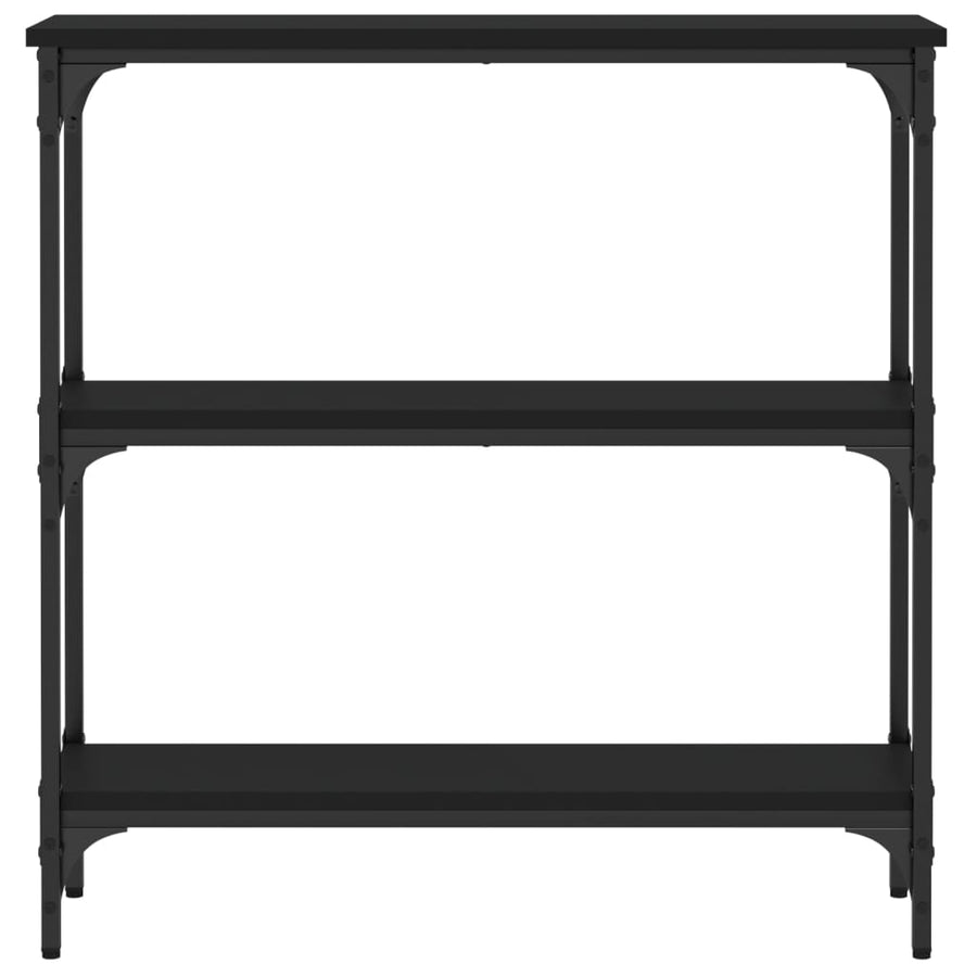 Wandtafel 75X22,5X75 Cm Bewerkt Hout Zwart