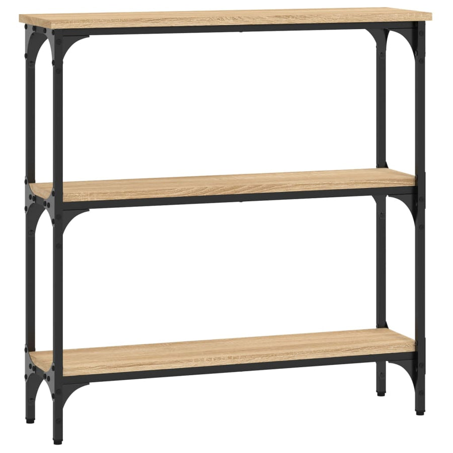 Wandtafel 75X22,5X75 Cm Bewerkt Hout Sonoma Eikenkleurig