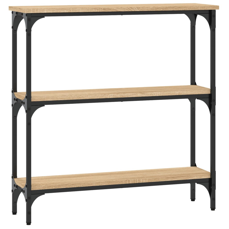 Wandtafel 75X22,5X75 Cm Bewerkt Hout Sonoma Eikenkleurig