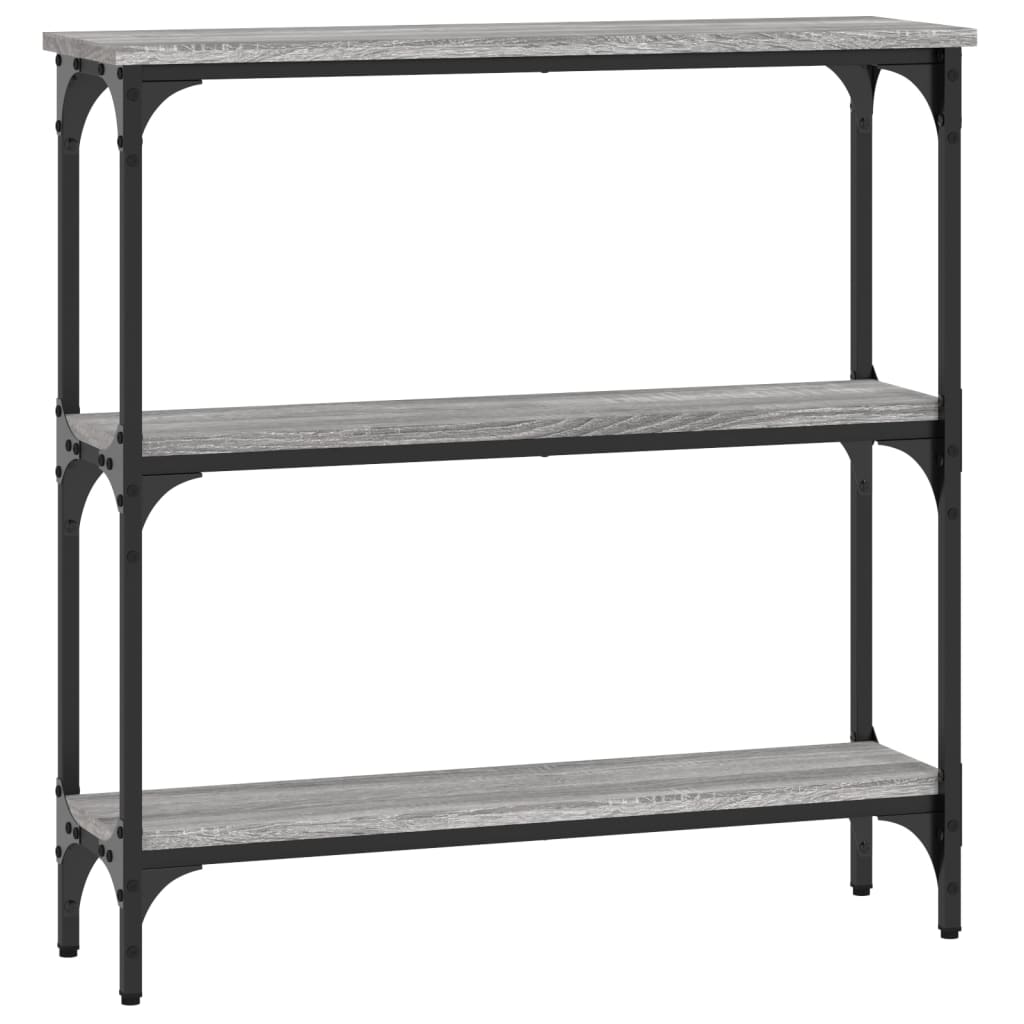Wandtafel 75X22,5X75 Cm Bewerkt Hout Grijs Sonoma Eikenkleurig