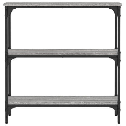 Wandtafel 75X22,5X75 Cm Bewerkt Hout Grijs Sonoma Eikenkleurig