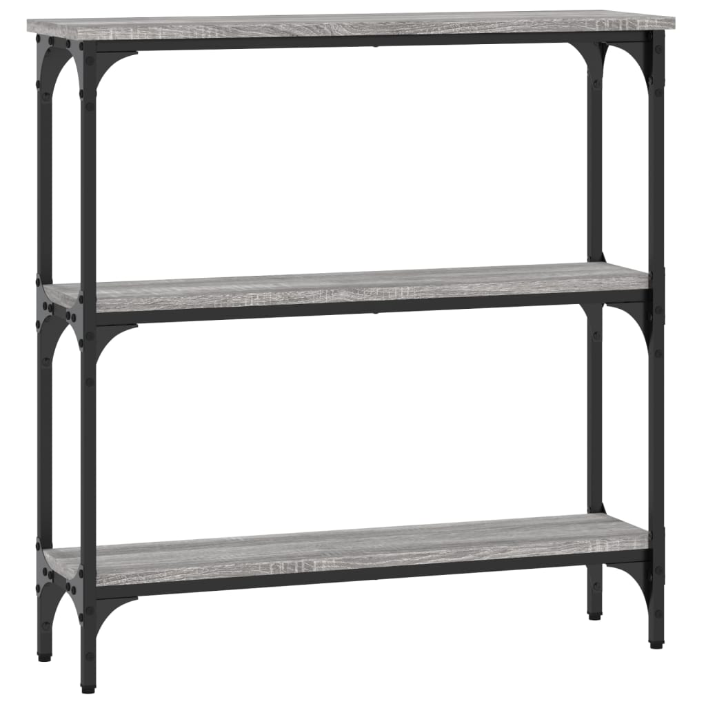 Wandtafel 75X22,5X75 Cm Bewerkt Hout Grijs Sonoma Eikenkleurig
