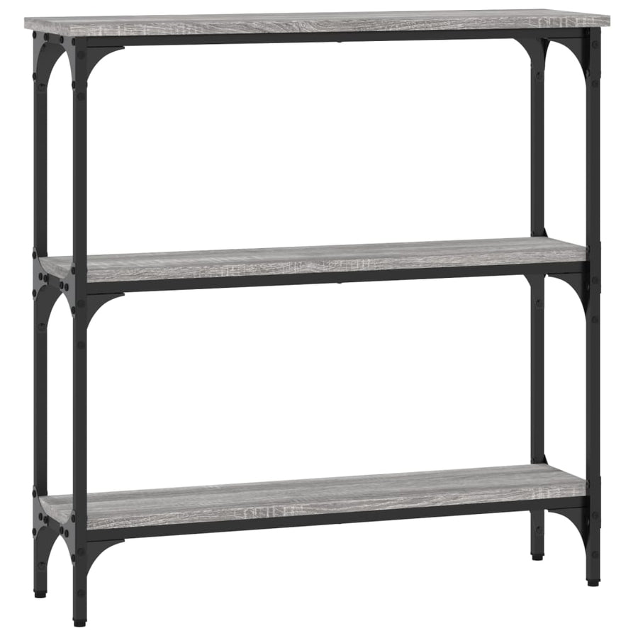 Wandtafel 75X22,5X75 Cm Bewerkt Hout Grijs Sonoma Eikenkleurig