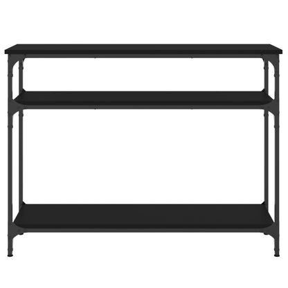 Wandtafel 100X29X75 Cm Bewerkt Hout Zwart