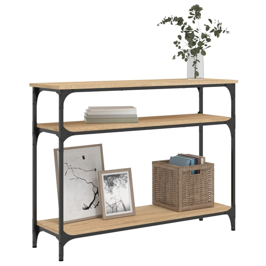 Wandtafel 100X29X75 Cm Bewerkt Hout Sonoma Eikenkleurig