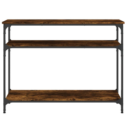Wandtafel 100X29X75 Cm Bewerkt Hout Gerookt Eikenkleurig