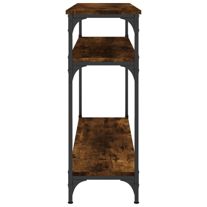 Wandtafel 100X29X75 Cm Bewerkt Hout Gerookt Eikenkleurig
