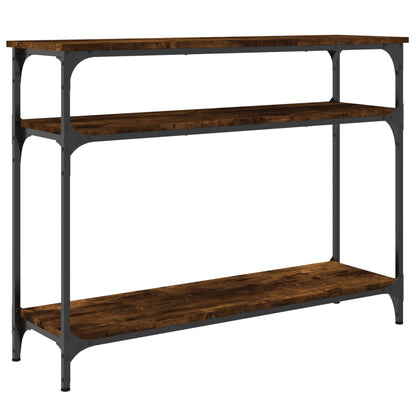 Wandtafel 100X29X75 Cm Bewerkt Hout Gerookt Eikenkleurig