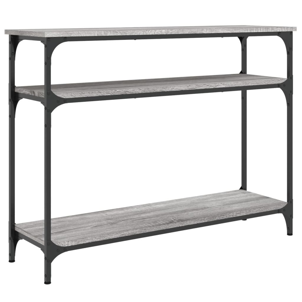 Wandtafel 100X29X75 Cm Bewerkt Hout Grijs Sonoma Eikenkleurig
