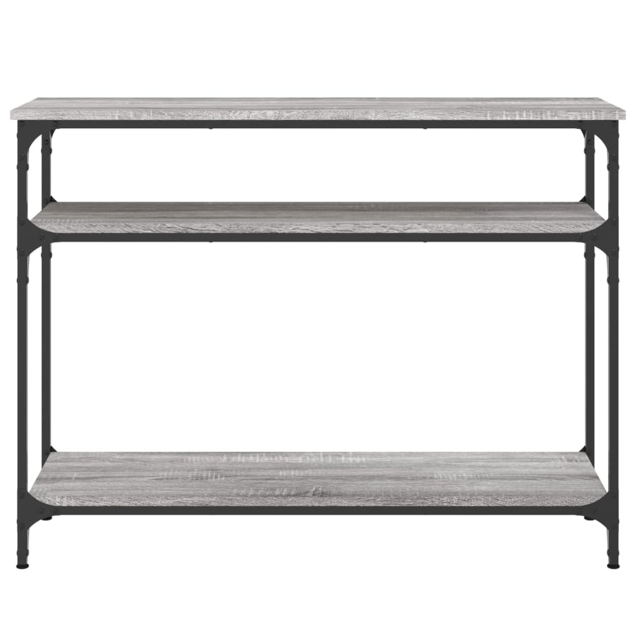 Wandtafel 100X29X75 Cm Bewerkt Hout Grijs Sonoma Eikenkleurig