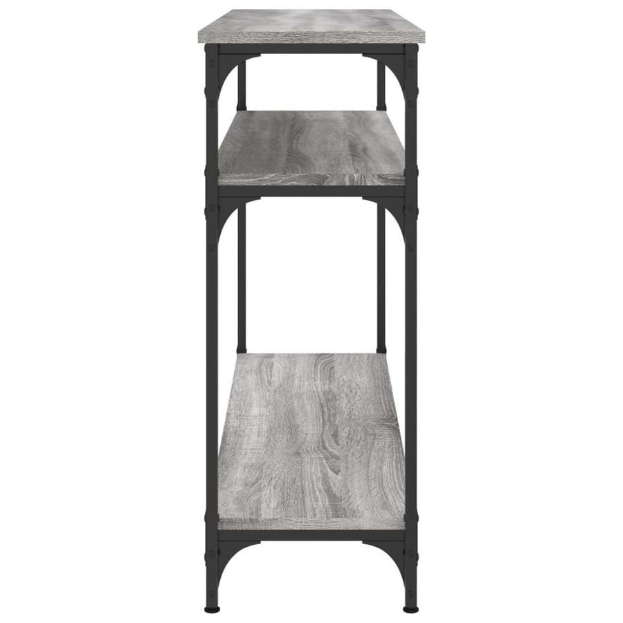 Wandtafel 100X29X75 Cm Bewerkt Hout Grijs Sonoma Eikenkleurig