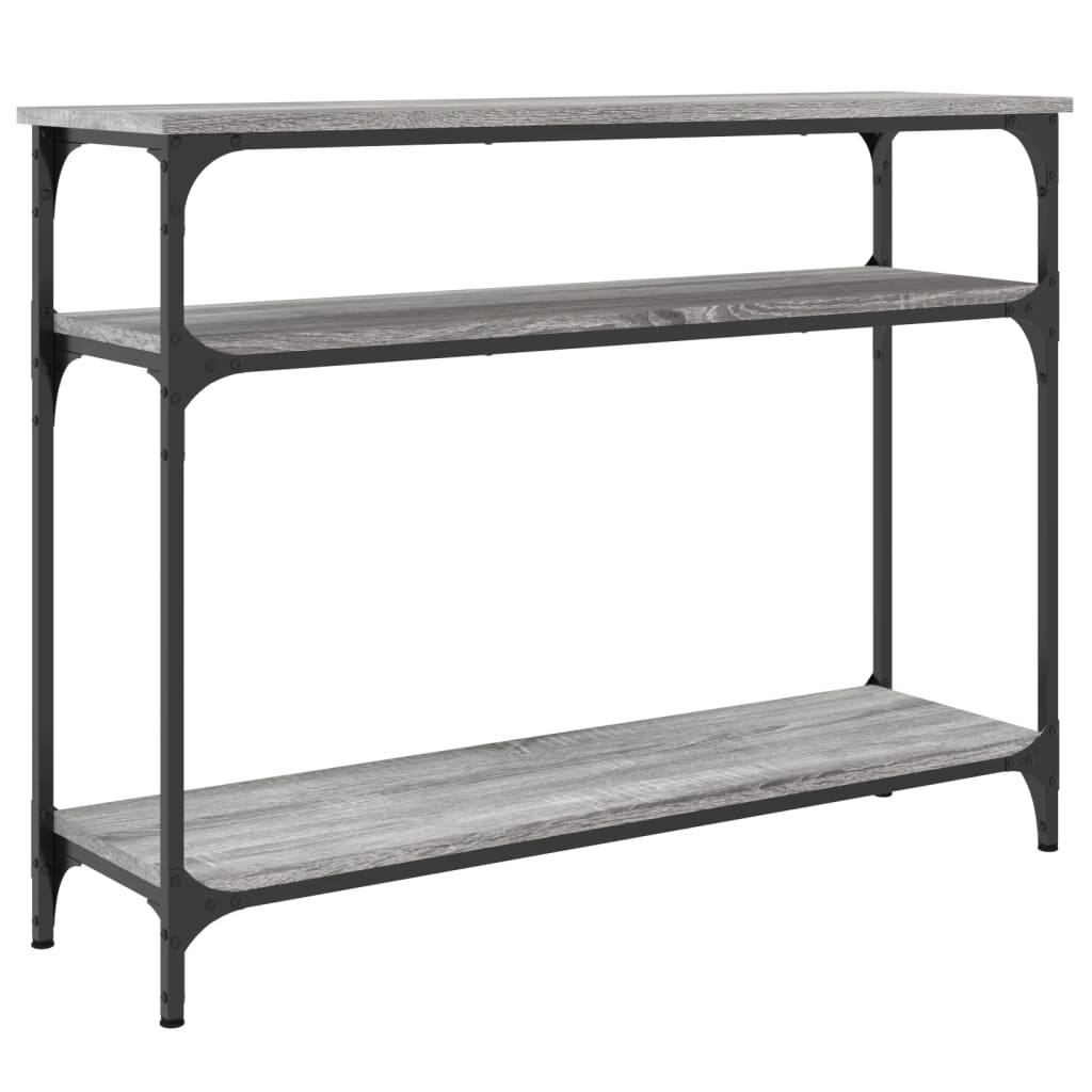 Wandtafel 100X29X75 Cm Bewerkt Hout Grijs Sonoma Eikenkleurig
