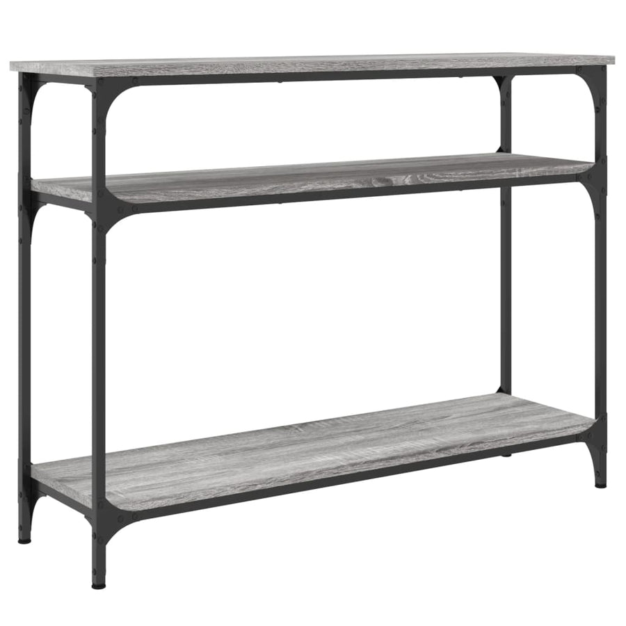 Wandtafel 100X29X75 Cm Bewerkt Hout Grijs Sonoma Eikenkleurig
