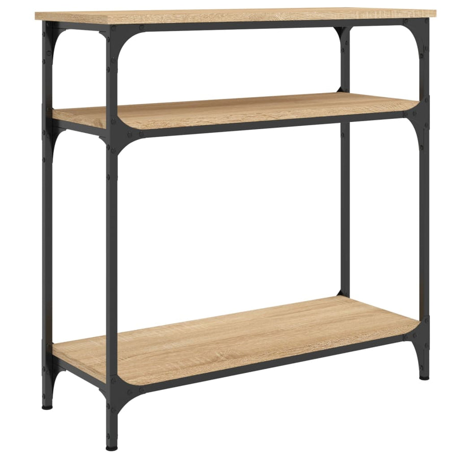 Wandtafel Bewerkt Hout Kleurig 75 x 29 x 75 cm Sonoma eiken