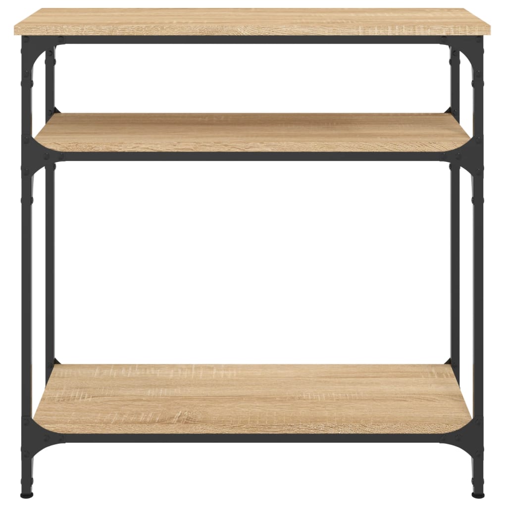 Wandtafel Bewerkt Hout Kleurig 75 x 29 x 75 cm Sonoma eiken