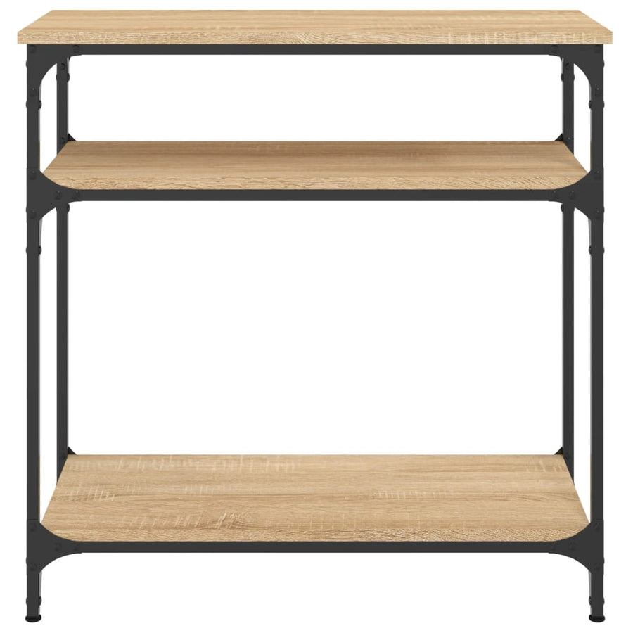 Wandtafel Bewerkt Hout Kleurig 75 x 29 x 75 cm Sonoma eiken