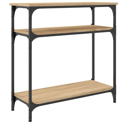 Wandtafel Bewerkt Hout Kleurig 75 x 29 x 75 cm Sonoma eiken