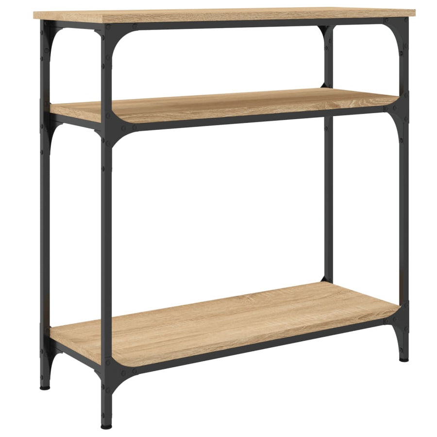 Wandtafel Bewerkt Hout Kleurig 75 x 29 x 75 cm Sonoma eiken