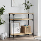 Console table 75x29x75 cm processed wood Sonoma oak-coloured